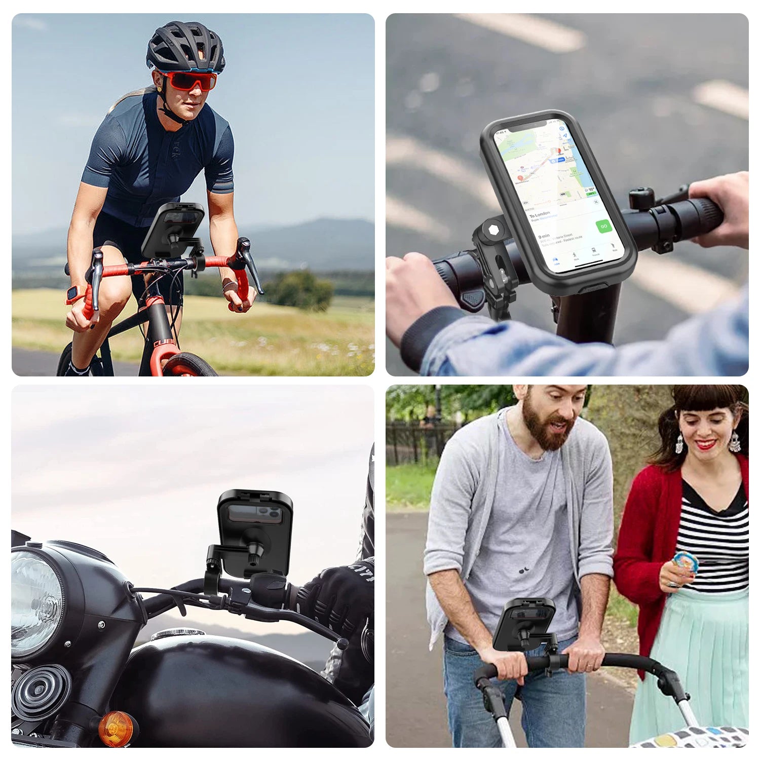 Waterproof Phone Holder for Bicycle & Scooter